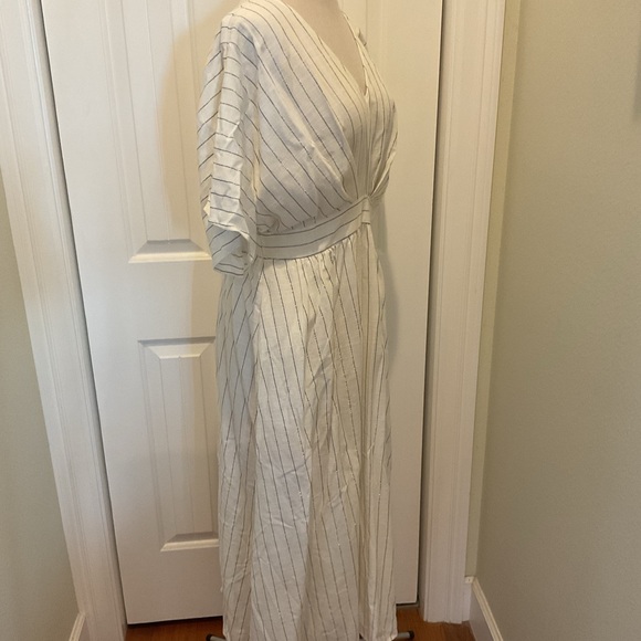 Chico's Dress Metallic Striped Maxi Size Chico’s Size 2P - Picture 5 of 10